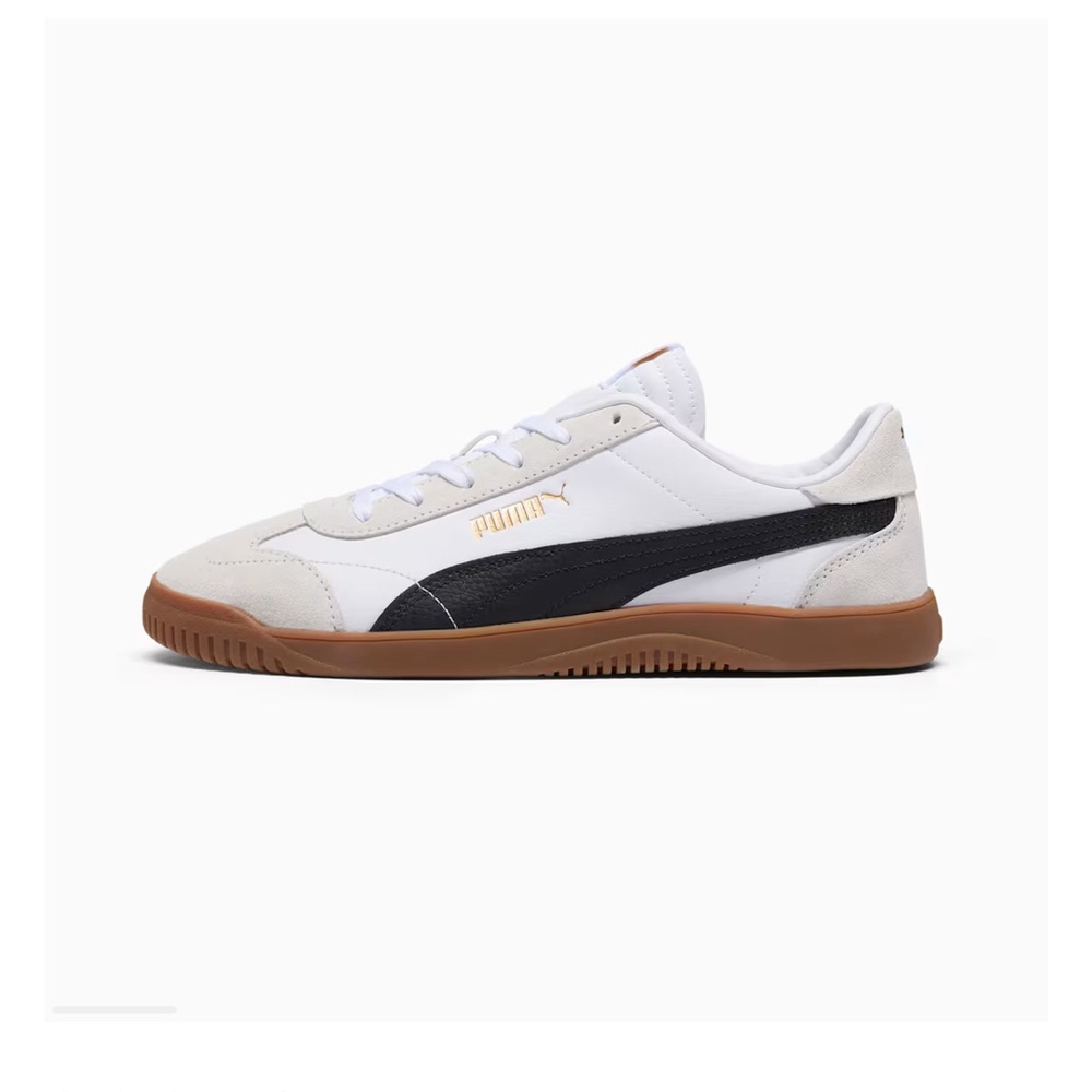 PUMA Women's White, Black, and Tan Sneakers